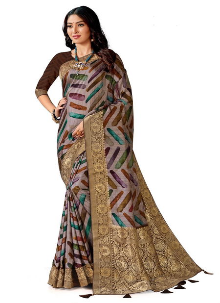 Wine Colour Sukun Viscose Digital Print Saree Catalog 7532 Catalog