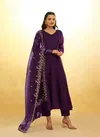 Wine Colour Summer Collection 4 By Arya Designs Redymade Suit Wholesalers In Delhi TF-248