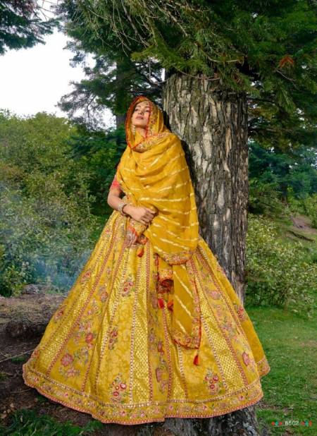 Yellow Anaara By Tathastu Fancy Silk Designer Lehenga Choli Catalog 6502