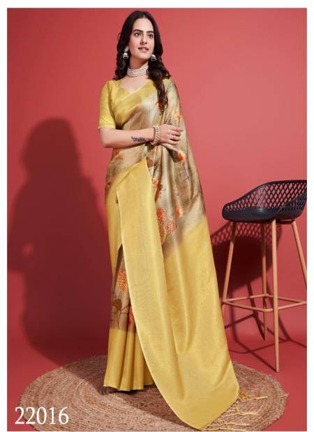 Yellow And Brown Colour Dionne Vol 3 By Sethnic Kubera Pattu Classy Partywear Saree Wholesale In India 22016