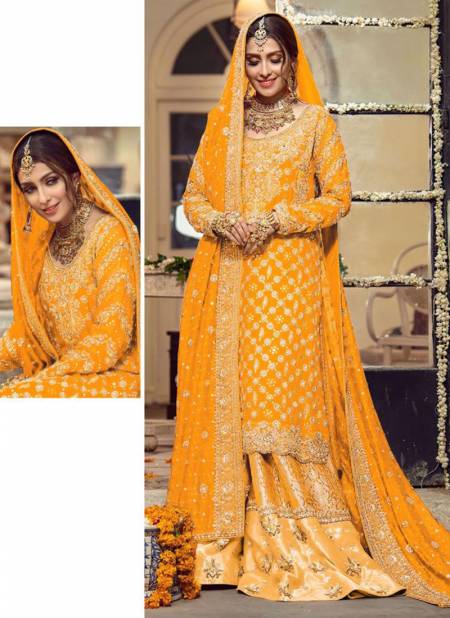 Yellow Colour 166 Colours Wedding Wear Wholesale Designer Salwar Suits 166 B