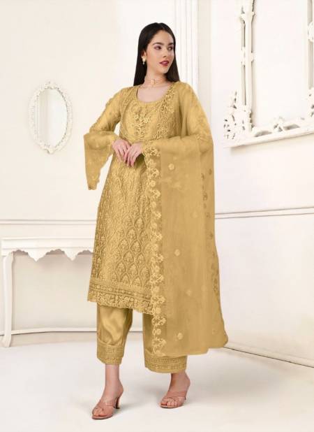 Yellow Colour Aishaa By Biva Designer Salwar Suit Catalog 30025