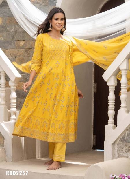 Yellow Colour Akshara Vol 6 By Mahotsav Cotton Salwar Suit 2257
