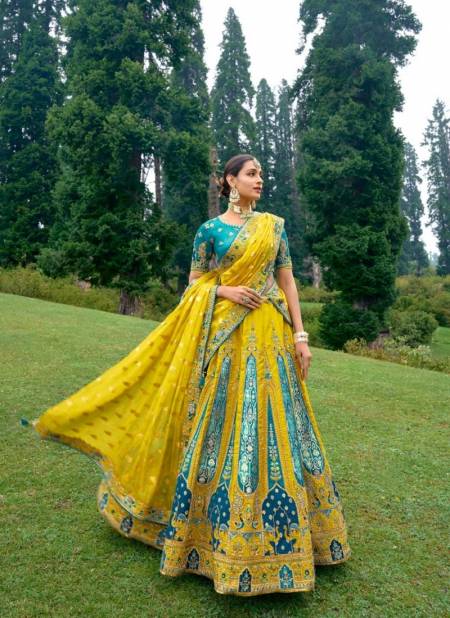 Yellow Colour Anaara By Tathastu Fancy Silk Designer Lehenga Choli Catalog 6511