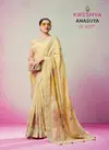Yellow Colour Anasuya By Kreshva Lux PV Georgette Printed Saree Orders In India K-1057
