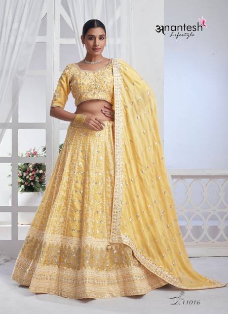 Yellow Colour Bridesmaid Vol 3 By Anantesh Wedding Designer Lehenga Choli Surat Wholesale Market 11016