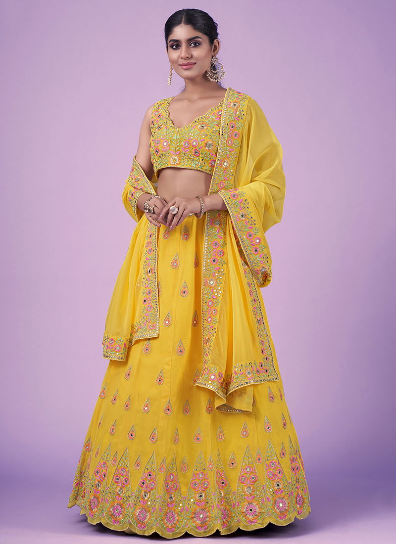 Yellow Colour Cindrella Vol 14 Wedding Wear Wholesale Designer Lehenga Choli 39004