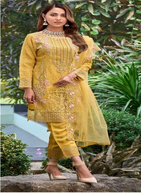Yellow Colour Dinsaa Suit 171 Colours Pakistani Suits Catalog 171 A