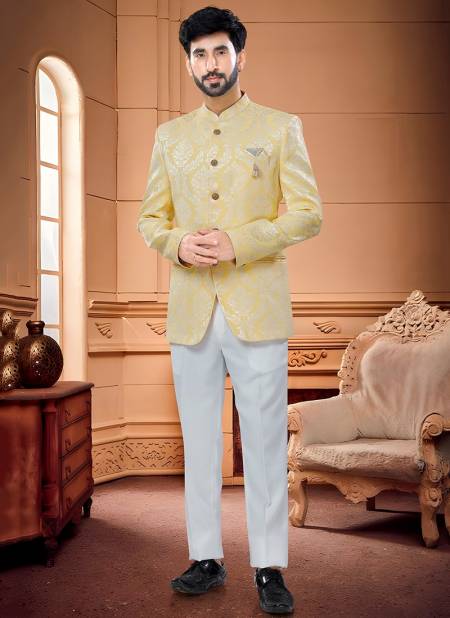 Yellow Colour Exclusive Wear Wholesale Jodhpuri Suit Catalog 1655