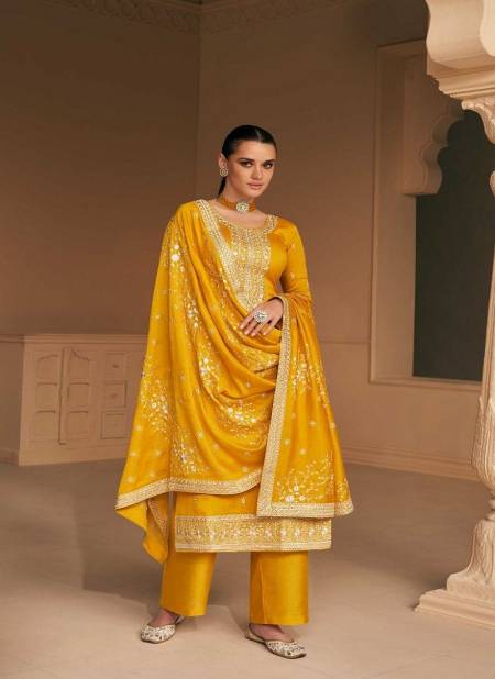 Yellow Colour Falak By Aashirwad Wedding Salwar Suit Catalog 9650