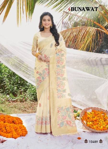Yellow Colour Femina Cotton Vol 2 By Bunawat Daily Wear Cotton Saree Wholesale Clothing Distributors in India 10489