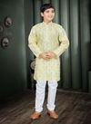 Yellow Colour Outluk Kids 7 Kids Kurta Pajama Catalog 704