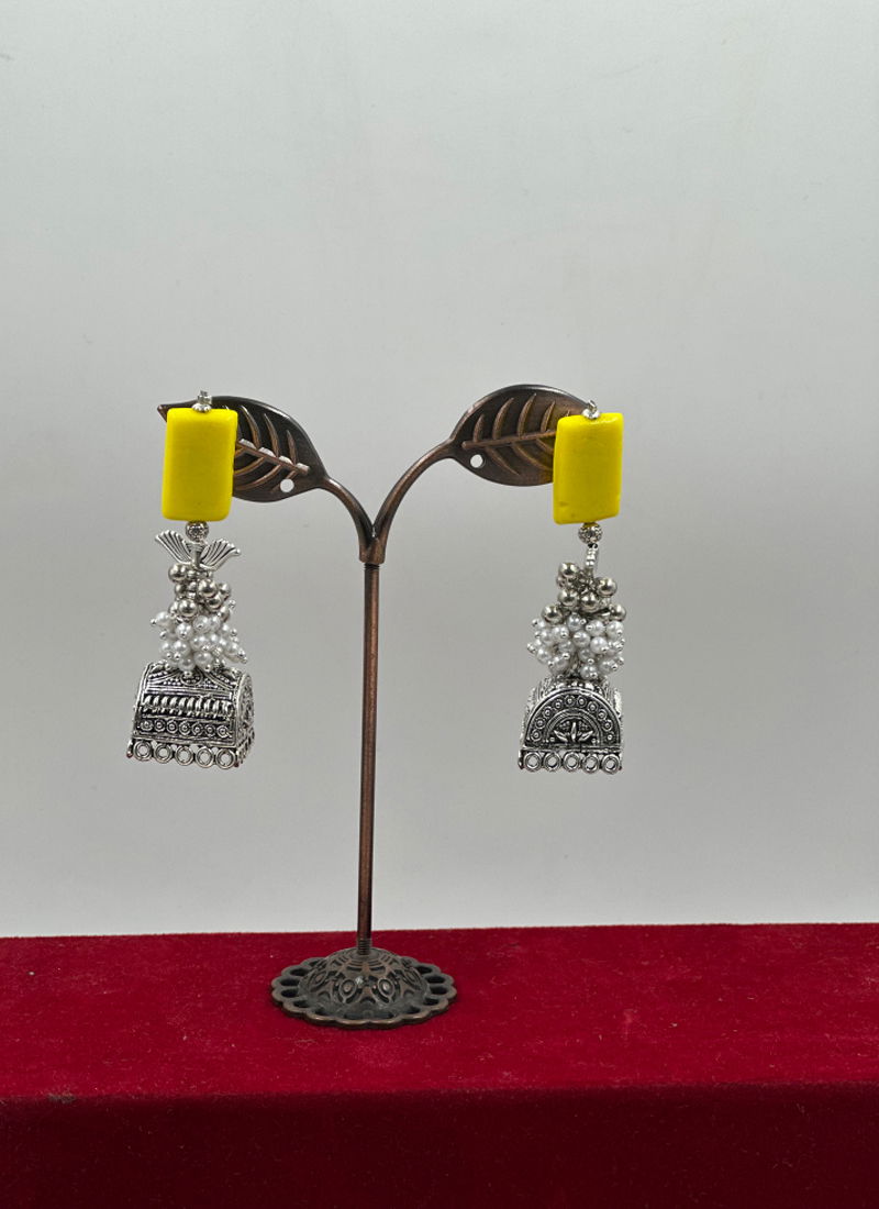 Yellow Colour Function Wear 752 To 764 Earrings Catalog 752