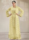 Yellow Colour Gulzar 2001 Party Wear Wholesale Plazzo Suits Catalog 2001 D