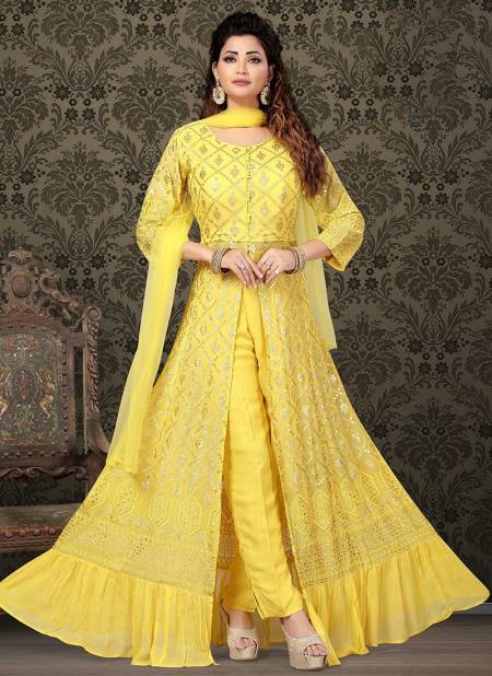 Yellow Colour Innayat Exclusive Wholesale Wedding Wear Salwar Suit Catalog 851