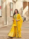 Yellow Colour Ishani By Sayuri Designer Silk Readymade Suits Suppliers In India 5595
