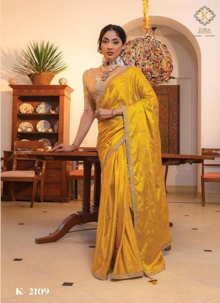 Yellow Colour Kamaya Vol 2 By Kira Wedding Wear Sarees Wholesale Suppliers In India K-2109