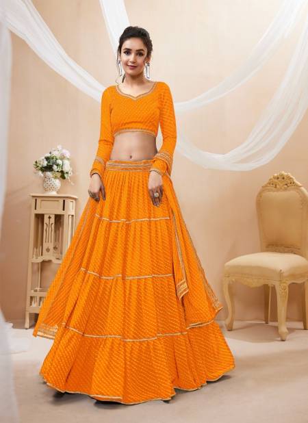 Yellow Colour Lavish Vol 1 By Zeel Clothing Wedding Georgette Bulk Lehenga Choli Orders In India 605