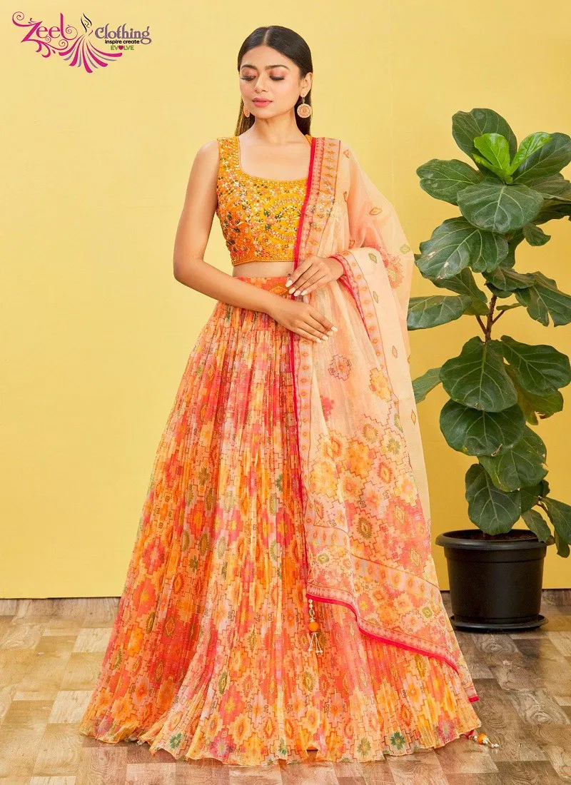 Yellow Colour Mandakini Vol 2 By Zeel Clothing Wedding Wear Lehenga Choli Orders In India 121