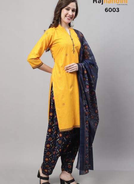 Yellow Colour Mastani 1 By Rajnandini Readymade Salwar Suit Catalog 6003