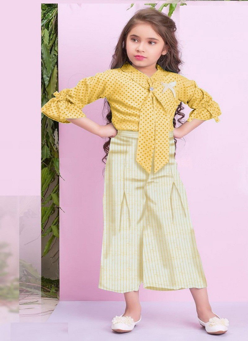 Yellow Colour Mriya By Arya Kids Girls Wear Catalog 4