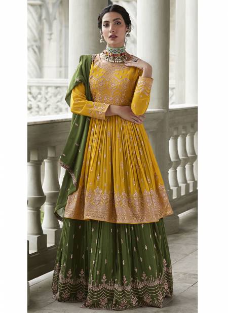 Yellow Colour Radhika By Anbazaar 9428 To 9432 Designer Salwar Suits Catalog 9432