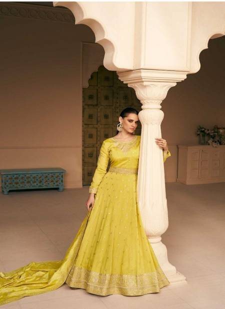 Yellow Colour Safar By Aashirwad Gown Catalog 9638