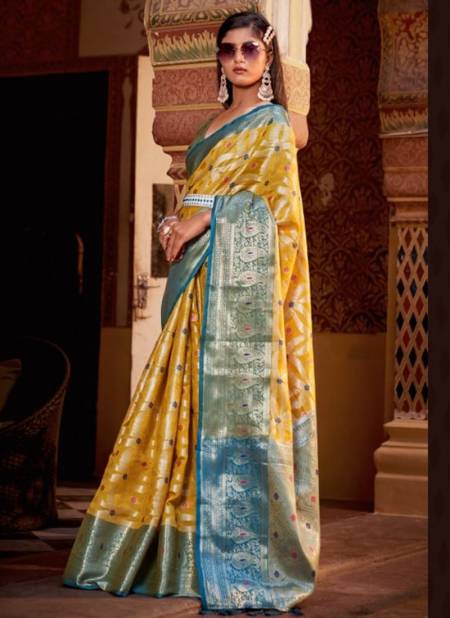Yellow Colour Sairoopa The Fabrica Exclusive Wear Wholesale Silk Sarees Catalog 14002