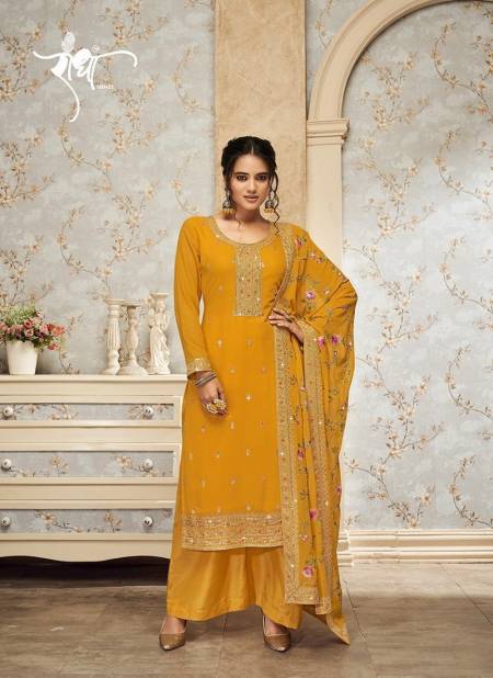 Yellow Colour Savariya By Radha Trendz Heavy Georgette Salwar Kameez Wholesale Online 1152