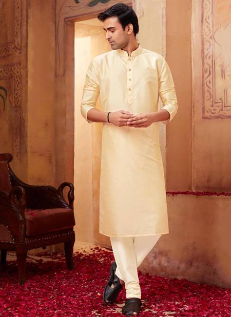 Yellow Colour Silikana Exclusive Wear Wholesale Kurta Pajama 1540-9
