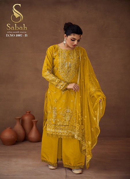 Yellow Colour Siya By FK Fashion Designer Salwar Suit Catalog 1007 B Catalog