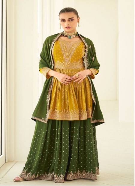 Yellow Colour Somya By Aashirwad Wedding Salwar Suits Catalog 9661