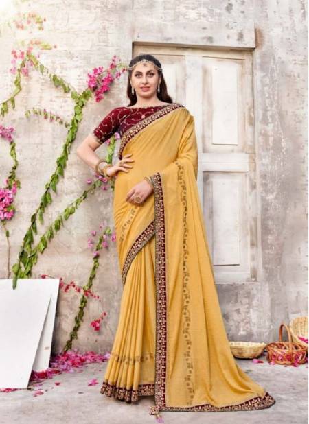 Yellow Colour Varnamala By Right Women 21231 To 21238 Wedding Saree Catalog 21231