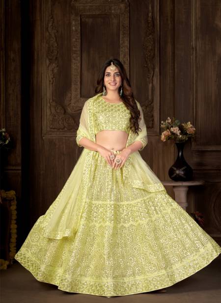 Yellow Colour Zeeya Mehreen By Varni Designer Lehenga Choli Catalog 8004