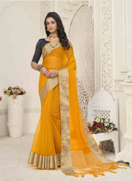 Yellow Colour Zoya Silk Vol 1 By Pankh Designer Saree Catalog 5403