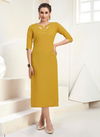 Yellow Cotton kurty 1012