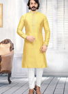 Yellow Designer Kurta Pajama 15004