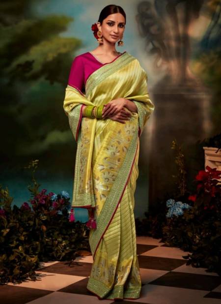 Yellow Kajal Vol 12 Fancy Wear Wholesale Designer Sarees 5255