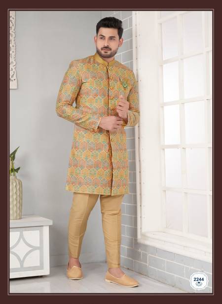 Yellow Multi Colour Designer Party Wear Indo Western Suppliers In India 2244