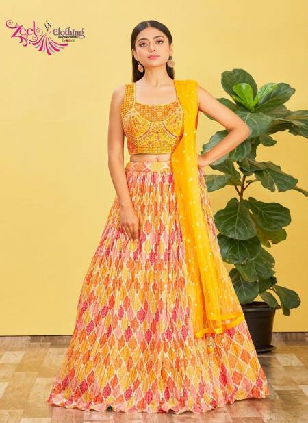 Yellow Multi Colour Mandakini Vol 2 By Zeel Clothing Wedding Wear Lehenga Choli Orders In India 118