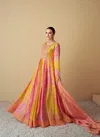 Yellow Multi Colour Vaari By Gulkayra Muslin Printed Embroidery Readymade Suits Wholesale Online 7486