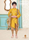 Yellow Readymade Kids Indo Western Banarasi Brocade 1906
