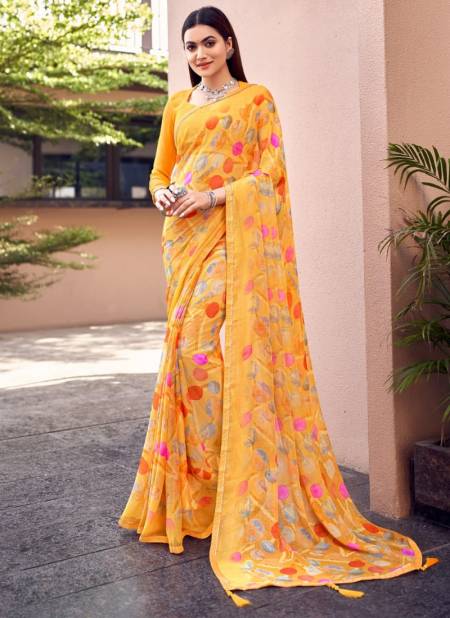 Yellow Savya By Ruchi 22801 A To 22806 B Daily Wear Saree Catalog 22806 A