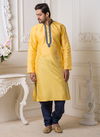 Yellow Silk Kurta 19