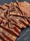 Aab Designer Non Catalog copper Silk sarees
