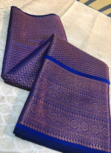 Aab Pritam Blue Colour Soft Lichi Silk Non Catalog Saree Wholesale In India Catalog