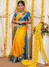 AAB Sangam Designer Soft Lichi Silk Wedding Saree Wholesale Price In Surat