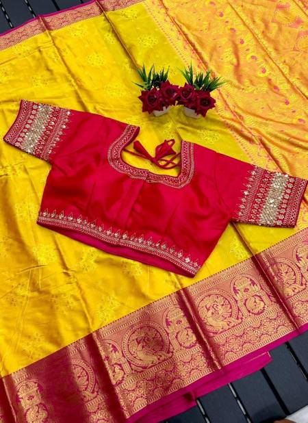 AAB Tansui Peacock Kanchipuram Silk Designer Sarees Catalog