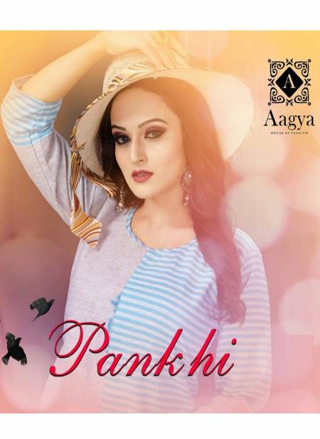 Aagya Pankhi Latest Casual Wear Printed Cotton Kurti Collection
 Catalog