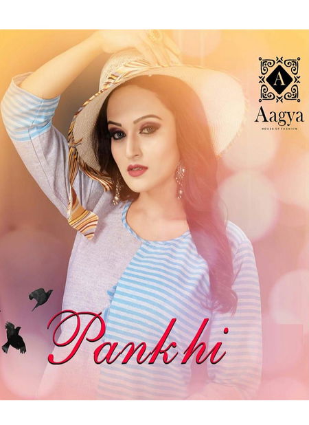 Aagya Pankhi Latest Casual Wear Printed Cotton Kurti Collection
 Catalog